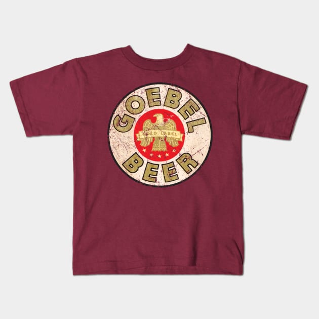 Goebel Beer Kids T-Shirt by MindsparkCreative
